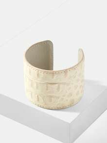 MOTF PREMIUM 预制皮革纹理个性化手链 - 米色 - 查看 9