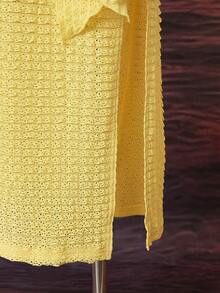 Bellisia Thời trang đi biển mùa hè 2026 dành cho nữ: Bikini, bộ đồ dệt kim, áo tắm ren gợi cảm. - Màu vàng - Xem 4