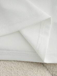 Franclia New Button-Up Slim Fit Women Tank Top, Spring/Summer - Black and White - View 6