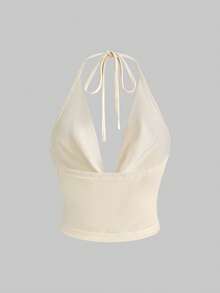 ROMWE Bộ đồ 2 món cho kỳ nghỉ hè: Áo hai dây cổ xếp ly sâu và chân váy đuôi cá xẻ cao, cạp thấp in hoa. - Nhiều màu - Xem 5