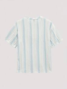 Whitmere Kemeja Pria, Gaya Urban Casual Colorblock, Potongan Longgar, Musim Semi/Panas - MultiWarna - View 3