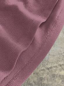 AXEPEAK 男士针织休闲日常宽松短袖T恤 - 紫色 - 查看 6