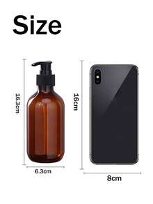 300ml/500ml Pressure Pump Bottle, Reusable Transparent Plastic Container, Used For Shampoo, Lotion And Travel - Multicolor - View 9