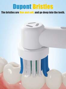 Electric Toothbrush Replacement Brush Heads - Replacement Packs For Pro, D, Genius, And Smart Series Electric Toothbrushes. - Multicolor - View 4
