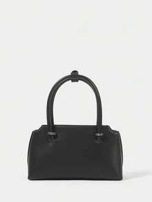 SHECARRY Ladies Handbag, Exquisite And Minimalist Commuter Bag - Black - View 5