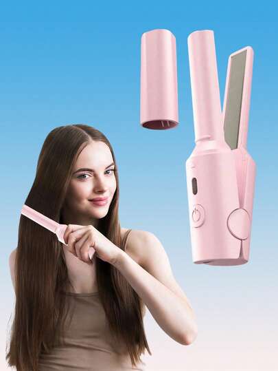 Teckwe Máy duỗi tóc cầm tay - Máy duỗi tóc du lịch dùng nguồn USB, thiết kế nhỏ gọn, lớp phủ gốm, nhẹ và dễ mang theo, chịu nhiệt.