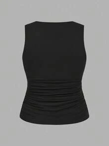 SHEIN LUNE 2件装休闲简约大码女式夏季背心上衣女式吊带衫 - 彩色 - 查看 6