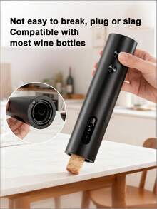 Teckwe 禮品套裝選項：Type-C 快充自動電動紅酒開瓶器，內置 500mAh 電池，附鋁箔切刀、紅酒斟酒器、真空紅酒塞及收納底座，適合居家廚房使用，亦適合作為派對與聖誕禮物 - 紅酒開瓶器 - 查看 5