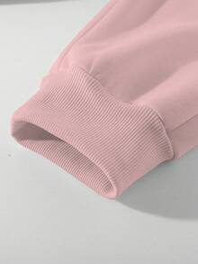Manfinity Homme Men's Casual Sports Printed Drawstring Sweatpants - Pink - View 4