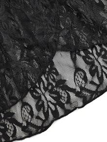 Attitoon 女士休闲性感蕾丝吊带背心，女士日常穿搭，Y2K风格 - 黑色 - 查看 7