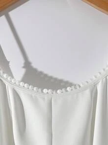 GlowEve Women's Lace Trim Mini Dress - White - View 5