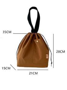 户外尼龙高档防水手提包便携式午餐包上班族保温午餐盒包学生便当包 - 彩色 - 查看 8