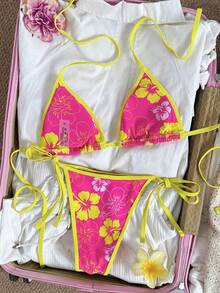 Swim Mod 女士休闲度假沙滩两件式比基尼泳衣 - 彩色 - 查看 2