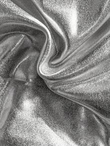 Swim SXY 1件银色露背系带性感泳衣 - 銀色 - 查看 7