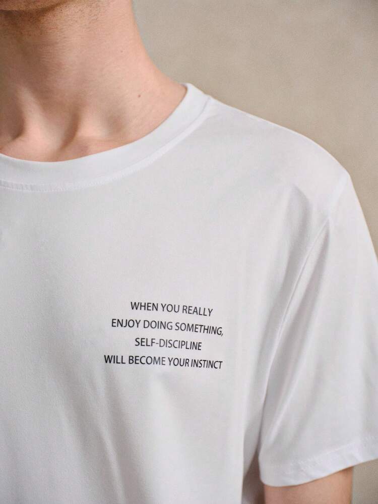 Courvante Ensemble t-shirt ample à imprimé slogan et short à cordon de serrage pour homme, tenue décontractée d'été pour tous les jours, tennis, golf. Cadeau pour la fête des pères - Multicolore - Voir 5