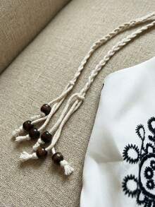 Franclia Elegant French Style, Woven, Printed, Bamboo Fiber Fabric, V-Neck Lightweight, Sexy, Loose Fit, Youthful, Vacation, Beach, Date, Commute, Student, Beach Holiday, New Summer Women Tank Top - Black and White - View 6