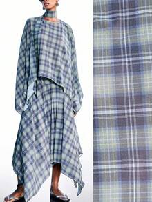 LYSMO Chemise à carreaux polyvalente et décontractée pour femmes, à porter au quotidien - Marron - Voir 4