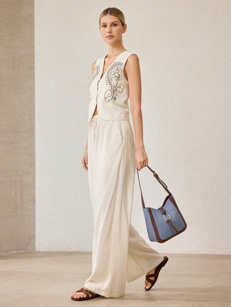 WOMEN'S SHOULDER BAG, SIMPLE COMMUTER BUCKET TOTE BAG