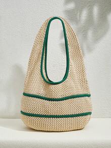 SHECARRY Stylish And Beautifully Woven Women's Shoulder Bags - Multicolor - View 2