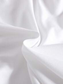 女童黑色蝴蝶结印花圆领短袖T恤，蝴蝶结印花图案T恤，休闲百搭，白色可爱时尚T恤，适合所有季节，8-12岁女童日常穿着。 - 白色 - 查看 4