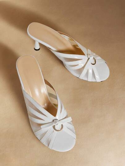 Rosivie Giày sandal cao gót màu vàng thời trang, thanh lịch dành cho nữ dự tiệc.