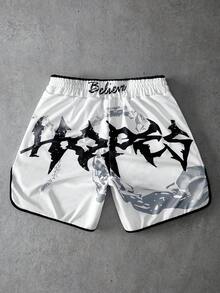 Quần đùi đấm bốc in họa tiết hiệu Pavtros, phong cách đường phố, vừa vặn thoải mái, phù hợp mặc hàng ngày, quà tặng ngày Valentine, ở nhà, lễ hội âm nhạc ngoài trời, đi chơi với bạn bè, quà tặng cho trẻ em, quà tặng cho bạn trai/chồng, quà tặng kỷ niệm. - Nhiều màu - Xem 4