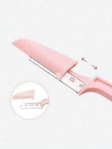 Portable Eyebrow Trimmer, Set Of 3, Foldable Eyebrow Razor Blades, Makeup Tool For Women - Multicolor - View 6