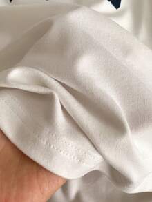 3 Packs Spring & Summer Basic Printed T-Shirts For Teen Girls, Fresh Style With Versatile Spring Colorways, Comfortable Fit, Ideal For School, Daily Outings And Various Occasions - Black and White - View 8