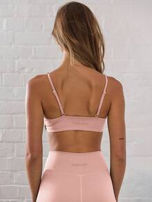 Musera Sport Áo bra thể thao cổ chữ V xoắn phía trước, thích hợp cho Padel, Tennis, Pickleball, tập gym, thể dục, Yoga, Pilates, mặc hàng ngày. - Màu Hồng baby - Xem 3