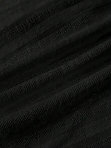 SHEIN Camiseta de encaje para niñas preadolescentes, camiseta de encaje de unicolor elegante, adecuada para verano, vacaciones, casual, hogar, estilo BM - Negro - Ver 5