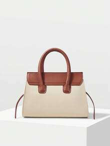 MOTF PREMIUM WOMEN HANDBAG - white brown - View 5