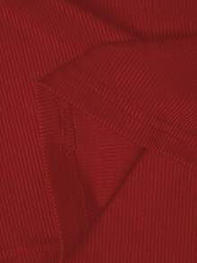 Manfinity Dauomo Camiseta de tirantes casual de unicolor acanalada para hombre - Rojo - Ver 5