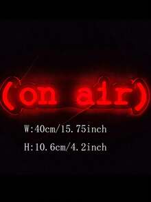 لافتة نيون "On Air" للاعبين - لافتة LED حمراء باردة للبث/التسجيل للاستوديوهات والجدران وغرف النوم وغرف الألعاب، تعمل بطاقة USB - الأحمر - مشاهدة 8
