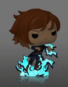 Funko POP! Plus Vinyl Figure, Jujutsu Kaisen Nobara Kugisaki Shibuya Incident Style With Blue Energy Effect Base, Glow Chase / Limited Edition, Window Box, No. 1884 - 1PC - View 5