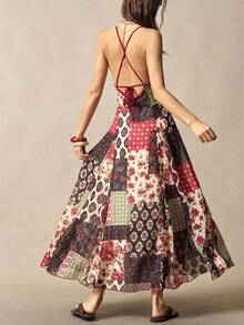 Bohemela Women's Long Strap Dress, Suitable For Spring/Summer Vacation - Multicolor - View 8