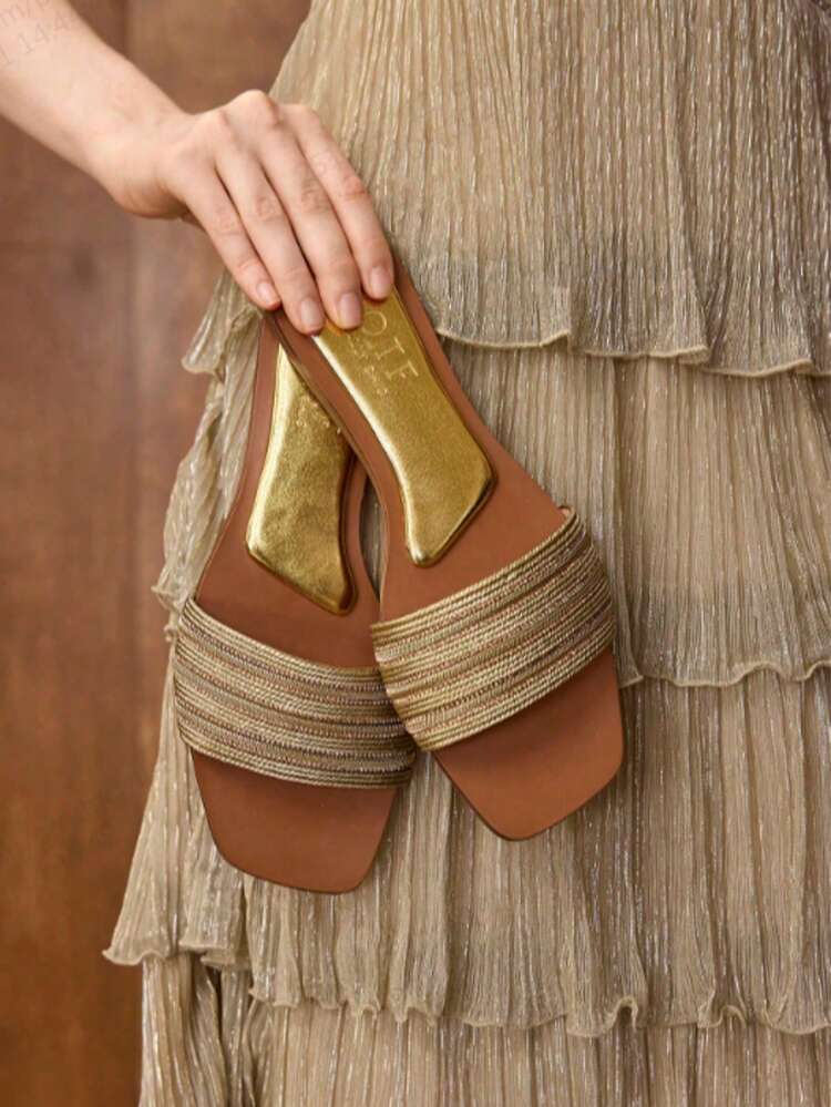 WOMEN'S CASUAL FASHION COMMUTE VACATION STYLE WOVEN OPEN TOE FLAT SANDALS