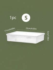 1pc/2pcs Desktop Dust-Proof ID Card & Document Storage Box, A4 File Organizer Box, Suitable For Storing Household Registration Book, Important Certificates, Moisture-Proof Document Folder - Clear - View 9