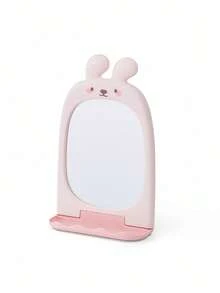 1PC Bunny Cartoon Makeup Mirror Suction Wall Bathroom Mirror Dorm High Value Cosmetic Mirror For Girls Women Home Decor - Multicolor - View 7