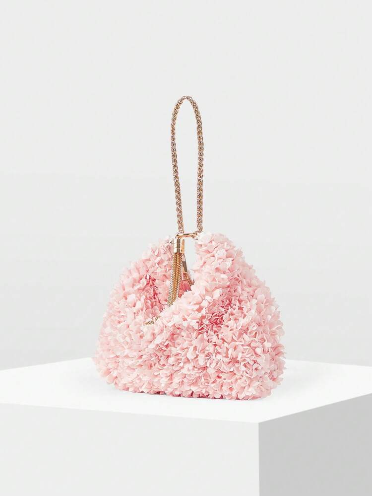 LADIES FLOWER BAG, SUMMER FLOWER HANDBAG, MOBILE PHONE BAG WALLET, SWEET, FASHIONABLE AND LIGHTWEIGHT, A MUST FOR VACATION TRAVEL