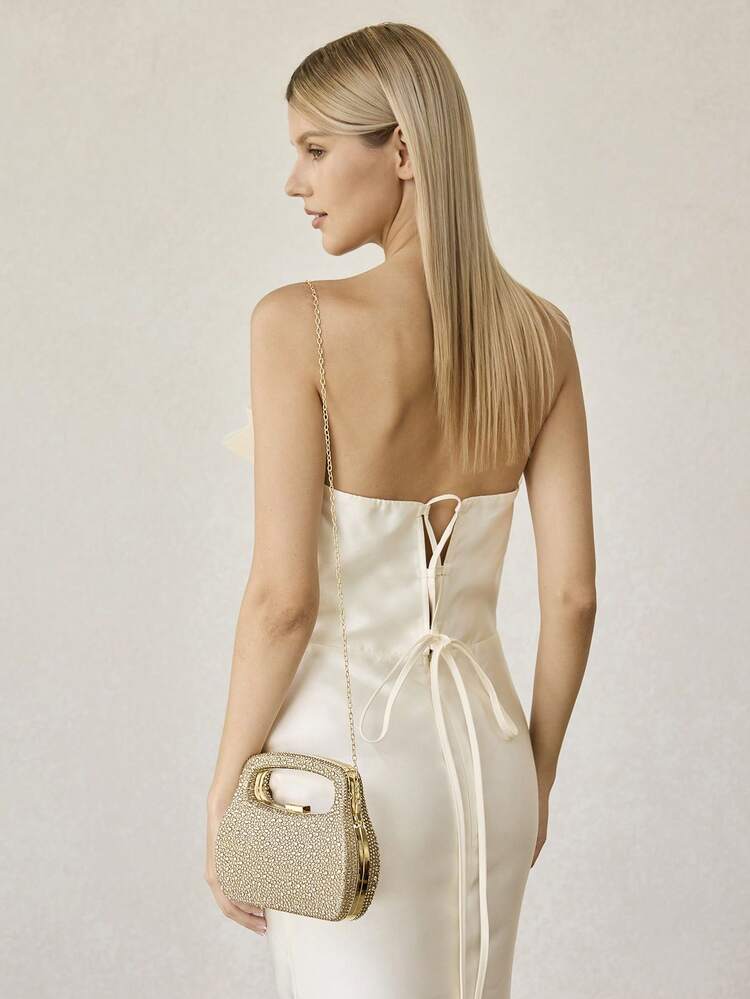 NEW FASHION DINNER BAG, DIAMOND-ENCRUSTED CLUTCH BANQUET BAG, LIGHT LUXURY EVENING DRESS BAG, MESSENGER BAG.