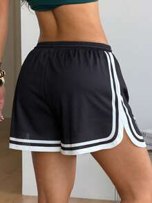 Coolane Thời trang hè năng động, phong cách đường phố, preppy, thích hợp cho ngày thi đấu, dạ hội, thể thao, tập gym, chạy bộ, màu đen. - màu đen - Xem 8