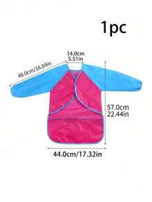 MINKOJA 1PC Waterproof Long Sleeves Painting Apron For Kids Holiday Gift Christmas - Pink - View 8