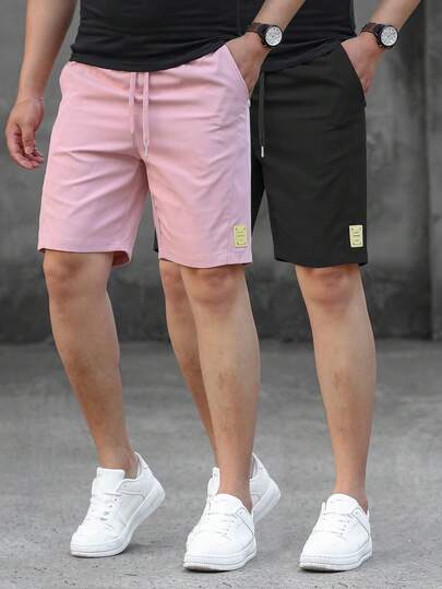 Manfinity CasualCool 2pcs Men's Multi-Color Shorts Set