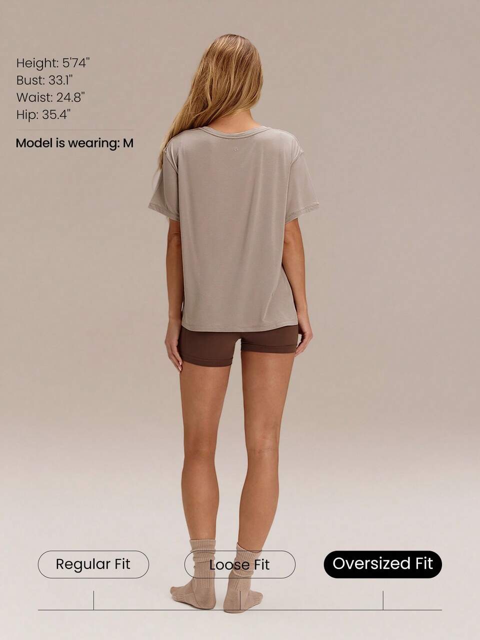 Tencel Modal Oversized Everymode Tee Daily Casual Summer Compression Shirt