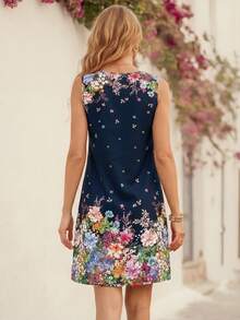 EMERY ROSE Đầm đi nghỉ mát không tay dáng rộng in hoa dành cho nữ, thích hợp cho mùa hè. - Nhiều màu - Xem 2