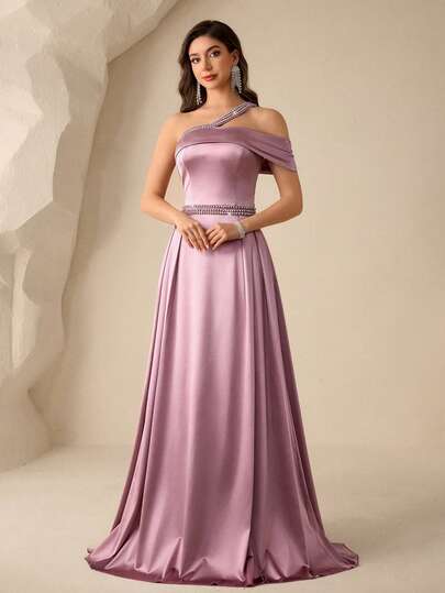 Coutiva 女士水钻装饰优雅正式晚礼服