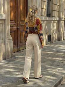 Hansera Nueva camisa de botones de manga larga con estampado para mujer, de primavera/verano - Multicolor - Ver 2