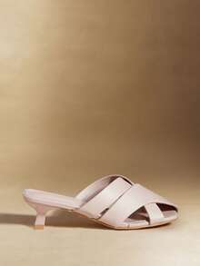 Rosivie Women's Fashionable Versatile High Heel Sandals, Summer - Apricot - View 2