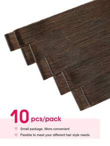 Cuticle Remy Seamless Injected Hand-Tied Pro Quality Virgin Human Hair Invisible Tape In Hair Extensions Human Hair Natural Black 10PCS 25G Straight Tape Ins Tape In Hair Tape Ins Hair Extensions - S4 - View 5