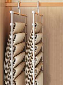 1pc/2pcs Magic Pant Rack - Foldable Jeans Hanger, Multi-Function Storage Rack For Pants, Scarves, Wardrobe Organization - Multicolor - View 6